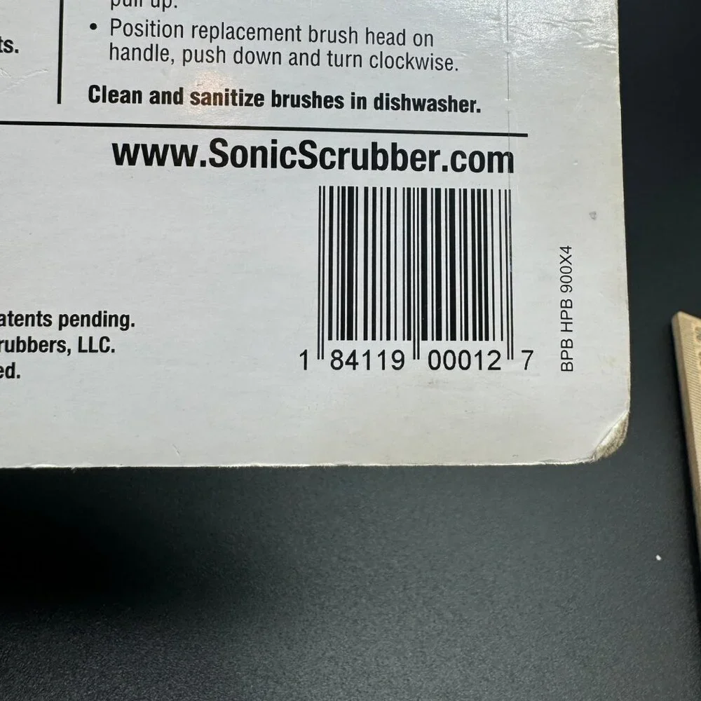 NEW SONIC SCRUBBER BATHROOM POWER CLEANER INTERCHANGEABLE BRUSHES 2 sets